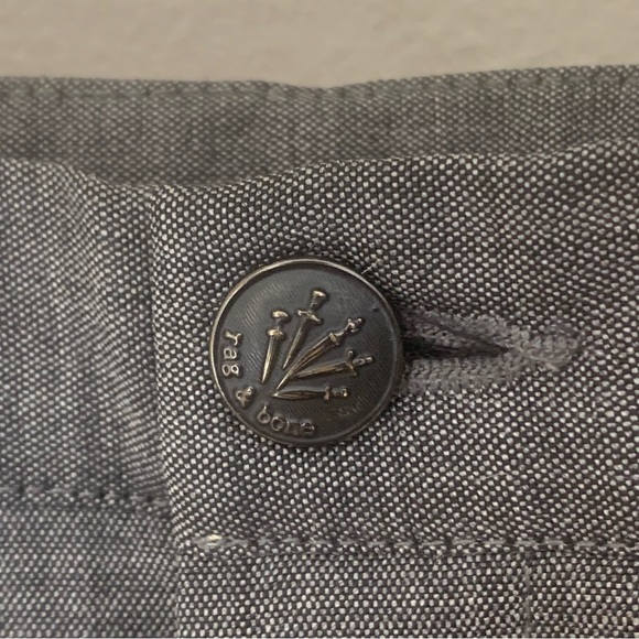 RAG & BONE Wool Slim Leg Dress Pants Grey Size 8 - Picture 6 of 15